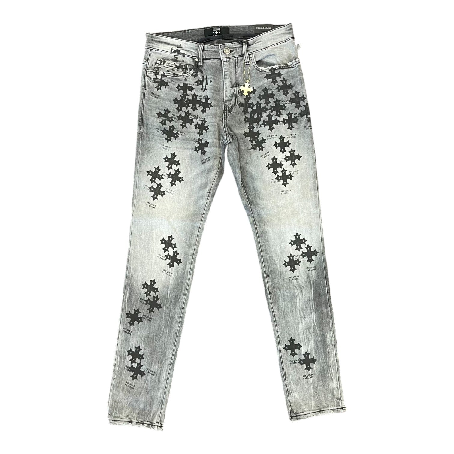 JORDAN CRAIG: Stamped Skinny Jeans JS2293